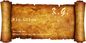 Kis Gilda névjegykártya