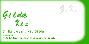 gilda kis business card
